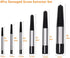 6PCs Damaged Screw Extractor Kits, Chrome-vanadium Steel Stripped Screw Extractor Broken Bolt Extractors Kit, Easy Out Damaged Bolts Remover Tool...