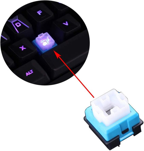 10X Romer G Mechanical Keyboard Switches Compatible for Logitech G310 G810 G910 G613 GPro Keyboards (Blue)...