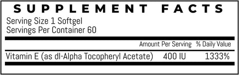 Trio-E 400 IU Vitamin E (400 IU) dl-Alpha, Dietary Supplement for Antioxidant Health & Immune System, 60 Softgels...