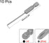 uxcell 10 Pcs 2mm PH0 Magnetic Phillips Screwdriver Bits, 1/4 Inch Hex Shank 2.56-inch Length S2 Power Tool...
