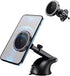 Car Mount Charger, Magnetic Wireless Auto Charger Quick Charge, Dashboard Windshield Phone Holder with Flexible Arm Suction Cup, 15W Quick Chargin...