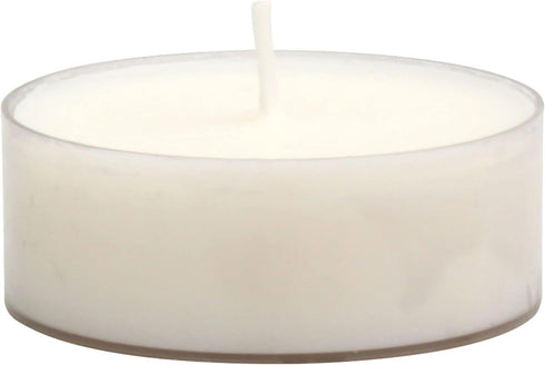 Stonebriar 20 Count Unscented Mega Oversized Clear Cup White Tea Light Candles with 9 Hour Burn Time...