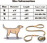 Dog Leash Slip Lead and Snap Hook Leash, Adjustable Heavy Duty 1/2" x 6 FT Braided Rope Durable No Pull Pet Strong Training Traffic Walking Lead L...