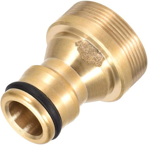 uxcell Brass Faucet Tap Quick Connector M22 M24 UNF Thread Hose Pipe Socket Adapter Fitting for Garden Irrigation System 2pcs...