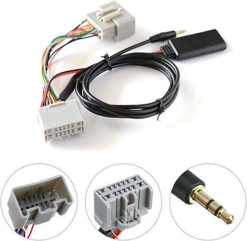 Car Bluetooth Aux Adapter Cable Radio Cars Electronics Accessories Bluetooth aux Replacement Compatible with C30/S40/V40/V50/S60/S70/C70...