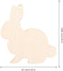 Amosfun 20PCS Easter Unfinished Wood Bunny Cutouts Wooden Bunny Slices Signs Wood Rabbit Ornament for Spring Easter DIY Crafts Hanging Decorations...