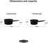 Granite Ware Non-Stick Saucepan Set with Steel Core, 1 & 2 Quart - Durable & Scratch-Resistant Pot for Soups and Sauces - Fast, Even Heating - Non...