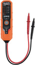 Klein Tools ET40 Digital AC/DC Voltage Tester, 12-240V AC, 1.5-24V DC, LED Illumination, DC Polarity, Auto Off, CATIII 250V-Class 2- Double Insula...