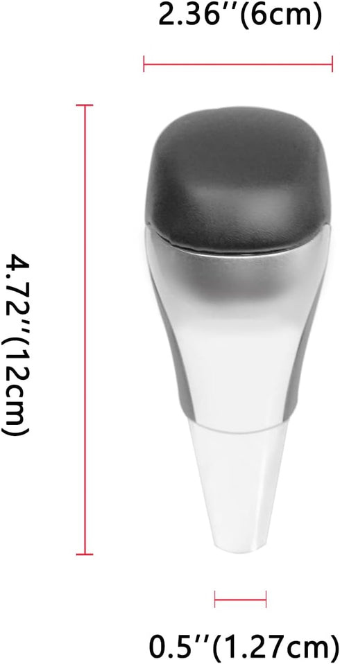 Gear Shift Knob Fit for Land Cruiser 2007-2021 Car Accessories ABS & Leather Inner Gear Shift Knob Replacement Silver...