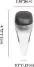 Gear Shift Knob Fit for Land Cruiser 2007-2021 Car Accessories ABS & Leather Inner Gear Shift Knob Replacement Silver...