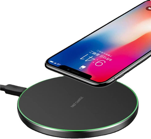 Fast QI Wireless Charger 15W, Charging Pad Compatible with iPhone 13/12/12 Pro Max/11/XR/X/8 Plus, Samsung Galaxy S21/S20 Ultra/S10/S9/Note 10, An...