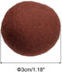 PATIKIL Wool Felt Balls Beads Wool Felting Pom 3cm 30mm Brown for Home Crafts Handcrafts Project DIY Pack of 5...