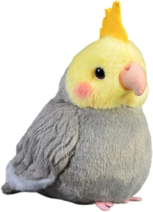 Nohito Realistic Grey Cockatiel Parrot Bird Plush Toy Stuffed Animal Simulation Fake Bird Cockatoo Stuffed Animals Cute Little Bird Plushie Doll 4...