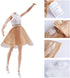 E-TING 3 Sets Ballerina Doll Clothes Chiffon Ballet Outfits Dance Dress Tutu Skirt with 3 Ballet Shoes for 11.5 Inch Girl Dolls...