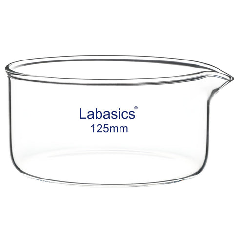 Crystallizing Dish with Spout and Heavy-Duty Rim, Thick-Walled Design High Borosilicate Glass Reusable Crystallizing Dishes for Crystallization an...