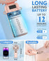 Handheld Fan,Portabe Fan Battery Powered Fan with LED,Small Personal Usb Folding Skincare Little Wireless Cooling Powerful Quiet Hand Fans,Mini Fa...