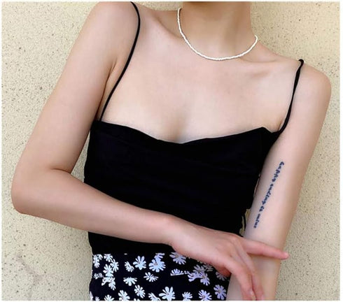 Ziper Women Bohemian White Beaded Choker Glass Necklaces Jewelry Gifts for Mom Girlfriend...