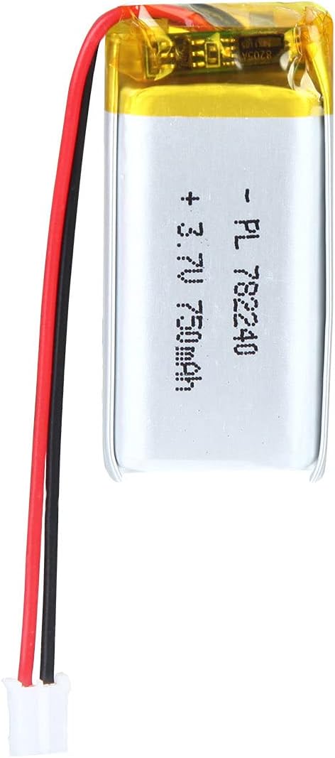 3.7V 750mAh 782240 Lipo battery Rechargeable Lithium Polymer ion Battery Pack with JST Connector...