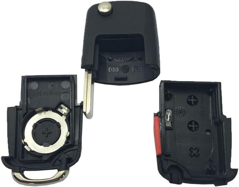 Flip Replacement Keyless Entry Key Fob Cover fit for VW Jetta Passat Keyless Entry Key Fob Case Shell...