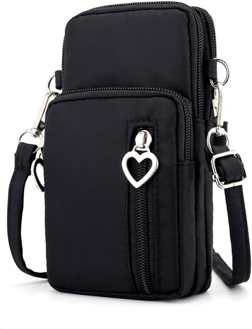 Womens Crossbody Phone Bag Purse Pouch Wristlet Wallet Case w Card Zip Pocket...