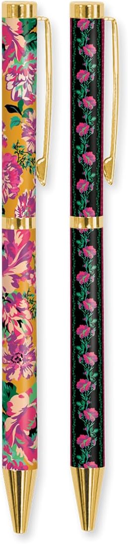 Lady Jayne Global Garden Yellow Floral Boxed Pens, Set of Two (83320)...