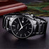 CURREN Men's Watches Classic Black/Silver Steel Band Quartz Analog Wrist Watch with Date for Man...