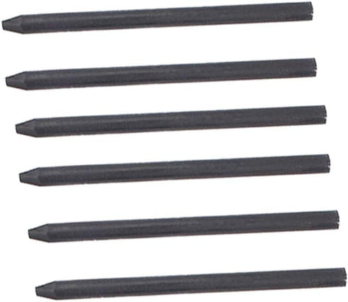 BXT 5.6MM Lead Refills for Metal Automatic Mechanical Graphite Pencil,6pcs Charcoal Refills in Soft Medium Hard for Draft Drawing, Shading, Crafti...