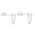 MUHWA 1000pcs PCR Tube with Flat Cap, Microcentrifuge tube, 0.1ml PCR Reaction Tube (0.1ml)...