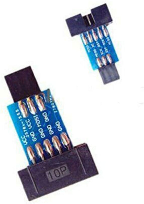 2pcs 10 Pin Convert to Standard 6 Pin Adapter Board F ATMEL AVRISP USBASP STK500 CF...