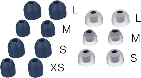 Ear Tips for WF-1000XM3, 7 Pairs Soft Silicon Ear Tips Compatiable with Sony WF-1000XM3 Wireless Noise Cancelling Headphones (Blue)...