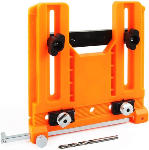 O'SKOOL Cabinet Hardware Jig Tool,Adjustable Drill Template Guide, Adjustable Punch Locator Drill, Knob and Pull Drilling Guide...