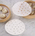100pcs Air Fryer Liners, 10 inches Bamboo Steamer Liners, Premium Perforated Parchment Steaming Papers, Non-stick Steamer Mat Liner for Air Fryers...