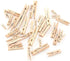 Durable Mini Wooden Clothespins for Crafts: Versatile 1-Inch Size, Pack of 100 - Ideal for DIY Projects, Photos, and Home Decor...