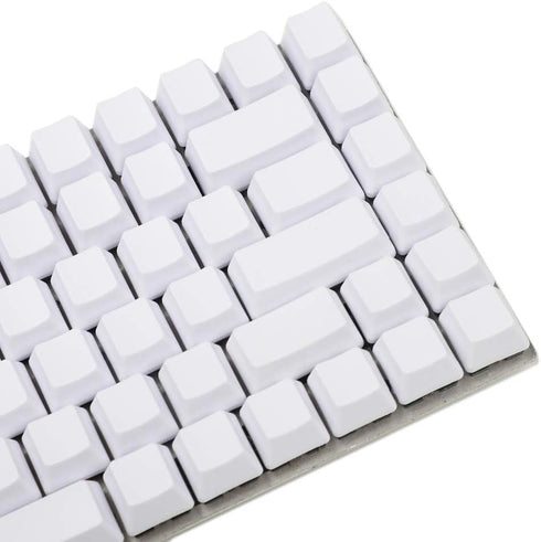 YMDK White Black Dolch Thick PBT 84 68 64 Blank Keyset OEM Profile Keycaps for MX Mechanical Keyboard Keychron K2 K6 Keycool Tada68 YD64 (White)...