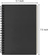 DSTELIN Blank Spiral Notebook, 2-Pack, Soft Cover, Sketch Book, 100 Pages / 50 Sheets, 7.5 inch x 5.1 inch, 100GSM, (Black)...