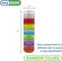 Ezy Dose Weekly Stackable Pill Organizer and Planner ? 7 Compartments Stack and Screw Together...