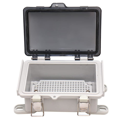 MAKERELE ABS Plastic Waterproof Electrical Boxes Hinged Shell Outdoor Universal Project Enclosure with Transparent Cover 5.9×3.9×2.8 inch(150×100×...