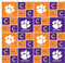 SYKEL ENTERPRISES Clemson Tigers Cotton FABRIC-100% Cotton Clemson Tigers Fabric Sold by The Yard-Clemson Tigers Cotton #20 SYKEL...