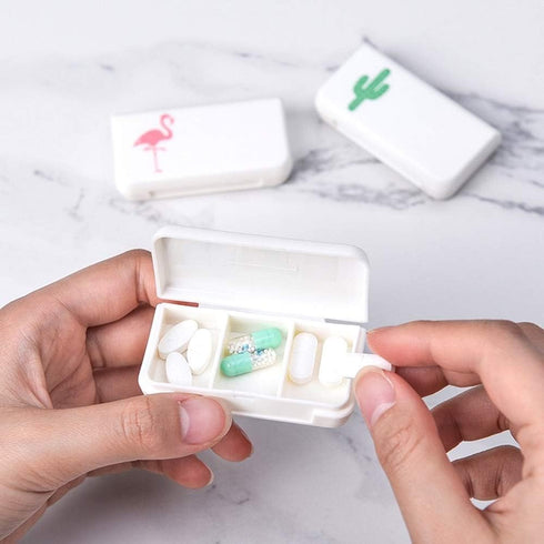 4 Pcs Daily Pill Box Case Waterproof Medicine Organizer Vitamin Holder Mini Pill Medicine Container for Travel Use...