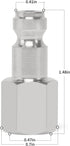 Automotive T-Style Air Plug, 1/4" NPT Female Pneumatic Plugs, Air Compressor Accessories Fittings(20-PACK)...