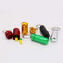 HRX Package 7PCS Mini Aluminum Keychain Pill Fob Holder, Waterproof Single Pill Case Box, Little Daily Pill Bottle for 7 Day...
