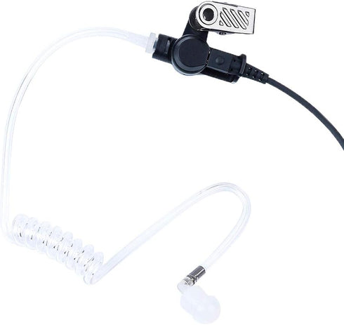 3.5mm Acoustic Tube Earpiece Listen only Headset Law Enforcement Surveillance Kit for Radio or Walkie Talkie Mic...