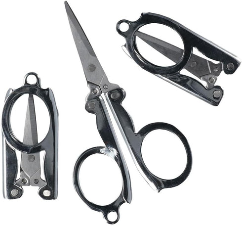 12Pcs Small Folding Scissors,Stainless Steel Pocket Scissors,Mini Scissors Set for Craft Travel Trip Camping Outdoor...