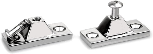Marine Deck Hinge,Side Mount,316 Stainless Steel Boat Bimini Top Fitting Hardware and Yacht Accessories,Pack of 2,Included Installation Screws...