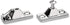 Marine Deck Hinge,Side Mount,316 Stainless Steel Boat Bimini Top Fitting Hardware and Yacht Accessories,Pack of 2,Included Installation Screws...