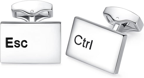 HONEY BEAR Computer Ctrl Esc Keys Cufflinks for Mens Shirt Wedding Business Gift...