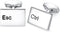 HONEY BEAR Computer Ctrl Esc Keys Cufflinks for Mens Shirt Wedding Business Gift...