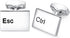 HONEY BEAR Computer Ctrl Esc Keys Cufflinks for Mens Shirt Wedding Business Gift...