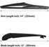 Rear Windshield Wiper Blade Arm Kit - Replaces 2007-2012 Hyundai Santa Fe Rear Wiper Blade and Rear Wiper Arm...