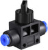 uxcell 4mm OD Pneumatic Air Flow Control Valve with Push-to-Connect Fitting,Union Straight,Pneumatic Air Controller Valve 6pcs...